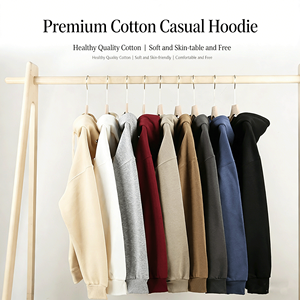 Felpa con Cappuccio a Doppio Strato da 320g per Uomo, Stile Casual e Ampio, con Scritta Stampata, Adatta per Abbigliamento da Lavoro - Product Image 5