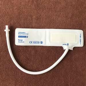 Einweg-NIBP-Manschette, Einzelrohr, für Neugeborene <span class=keywords><strong>2</strong></span>, 4, 8 cm, Weiß, Latexfrei - Product Image 1