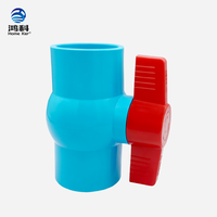 Vanne à boisseau sphérique en PVC bleu de haute qualité 1/2''-4'' pour l'irrigation et la construction, utilisée en Thaïlande, au Cambodge et en Birmanie