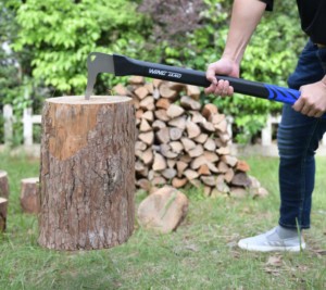 ขวานฮุกคารูนด้ามไม้29.5 "ด้ามไฟเบอร์กลาสอลูมิเนียมสำหรับยกฟืนเคลื่อนที่ - Product Image 4