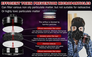 सक्रिय कार्बन फिल्टर के साथ पूर्ण चेहरे श्वसन उत्तरजीविता परमाणु और रासायनिक गैस मास्क सक्रिय कार्बन फिल्टर के साथ - Product Image 2