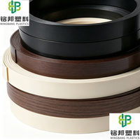 Bande de chant PVC écologique en gros pour usine, plusieurs teintes personnalisées pour le recouvrement des bords de meubles en bois