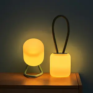 Silicone LED Night Light Dimmable Table Lamp USB Rechargeable Study Reading Lights 800mah White / Warm Luminarias Decorativas 12