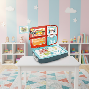 3-in-1 rugzak verpakking creatief schilderen speelgoed speelset educatief tekenbord plastic KSF voor kinderen - Product Image 4