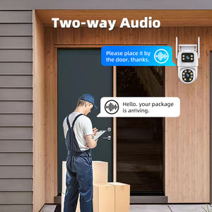 Tarjeta de memoria para exteriores con doble lente al por mayor, detección de movimiento, energía de panel solar, WiFi de baja potencia, red de seguridad, cámara solar PTZ - Product Image 3