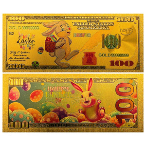 Billetes <span class=keywords><strong>de</strong></span> 5 Dólares Estadounidenses con Hoja <span class=keywords><strong>de</strong></span> Oro, Billetes Conmemorativos Dorados del Conejo <span class=keywords><strong>de</strong></span> Pascua, Colección <span class=keywords><strong>de</strong></span> Regalo - Product Image 3