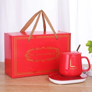 Set <span class=keywords><strong>de</strong></span> Regalo para Oficina y Hogar con <span class=keywords><strong>Calentador</strong></span> <span class=keywords><strong>de</strong></span> Tazas USB, Posavasos Eléctrico Inteligente con Calefacción y <span class=keywords><strong>Taza</strong></span> Termostática <span class=keywords><strong>de</strong></span> Cerámica para Agua o Café - Product Image 3