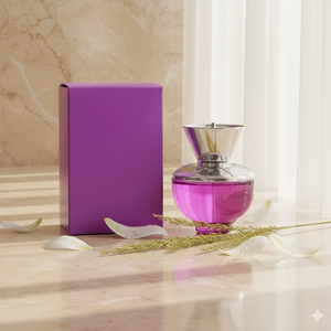 Flacon de parfum en verre dégradé violet de luxe, parfum inspiré longue durée pour femmes, marque privée, fragrance fruitée florale 100ml - Product Image 4