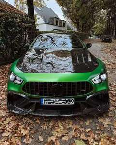 Kit carrosserie en fibre de carbone sèche de style LD pour <span class=keywords><strong>Mercedes</strong></span>-Benz GT63S X290, lèvre avant en fibre de carbone, jupe latérale, diffuseur arrière, spoiler, capot, kit carrosserie - Product Image 4