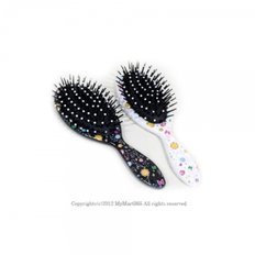 Cepillo de pelo iónico compacto, peine de corte de Metal, tipo de transferencia, Ventilación de cojín para salón, ABS personalizable, envío aleatorio de colores pequeños - Product Image 1