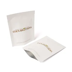 Kantong kemasan bibit kustom tas mudah terurai bahan tingkat tinggi ramah lingkungan untuk biji 3 sisi kantong biji segel