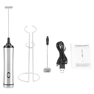 Usb sạc cầm tay thép không gỉ sữa Frother bọt Maker với bóng Whisk