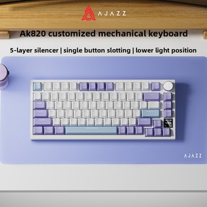 Teclado Mecánico Inalámbrico AJAZZ AK820pro 2.4Ghz de Tres Modos, Personalizable, 75%, Intercambiable en Caliente, Retroiluminación RGB para Juegos - Product Image 2