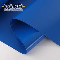 600g imperméable résistant aux UV PVC enduit bâche tissu rouleau résistant à la déchirure taille personnalisée PVC toile à plat camion bâche