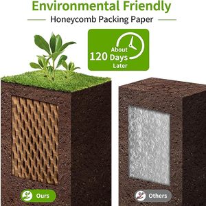 Tổ ong giấy gói, 38.1cm x 53.3cm bong bóng bọc bao bì cho bao bì/vận chuyển/di chuyển, thân thiện với môi bong bóng wrapp - Product Image 3