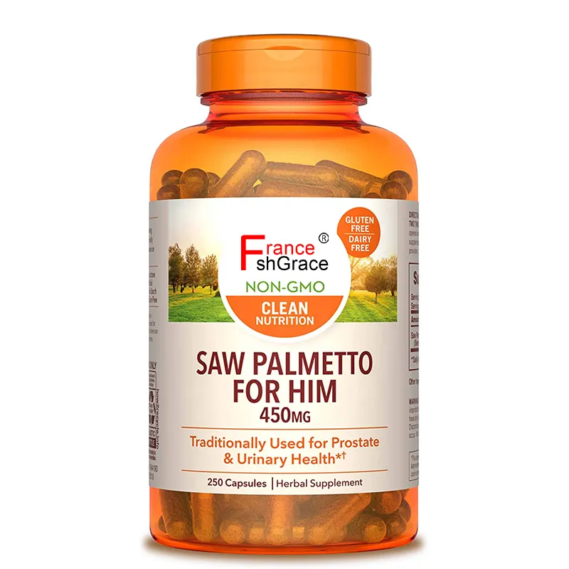 Factory Supply Organic Natural Powder Prostate Extract Saw Palmetto Capsules