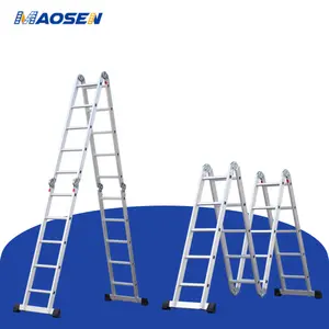 Multifunctionele Aluminium Opvouwbare Ladder Stap Een Type Vervormbare Haven Vracht Vouwbare 4X3 Ladders