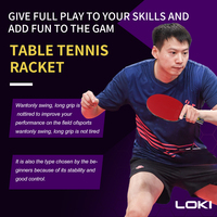 Raquette de ping-pong Loki R4 personnalisable, améliore les compétences de contrôle du ping-pong, raquettes de tennis de table pour débutants