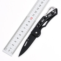 Facile à transporter en plein air EDC Camping poche survie Multitool couteau en acier inoxydable petit pliant coupe-fruits porte-clés couteau