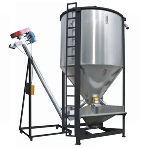 5000KG 5tons multi vertical blender / Vertical raw materials mixing equipment /Spiral circle raw material mixer with heating