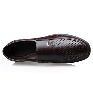 Chaussures habillées en cuir noir ajouré pour hommes, à enfiler, pour le bureau, la carrière, les occasions formelles et le travail, tailles 40-45 - Product Image 3