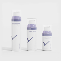 Flacon pompe sans air en plastique pour soins de la peau 30ml 50ml 75ml – Emballage cosmétique pour crème et lotion réparatrice – Flacon sous vide