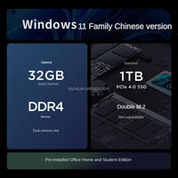 Lenovo Xiaoxin Mini 1L Pocket Small Pc Desktop Computer Inter Core I7-13620H 32GB DDR4 1TB SSD 150W Power for Home & Personal