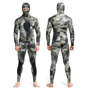 <span class=keywords><strong>Muta</strong></span> Subacquea Personalizzata in Neoprene 5mm 7mm Camo con Cappuccio per Uomo e <span class=keywords><strong>Donna</strong></span> - Tuta da Immersione CR - Product Image 1