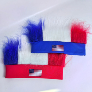 Peluca de Fanático del Fútbol con Bandera de País, Peluca de Fanático del Fútbol con Bandera de Argentina, Gorra para Eventos Deportivos de Fútbol - Product Image 5