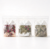 Brinelume Sachets de thé de bain biologiques aux herbes, mélange de sels de bain de l'Himalaya, rose, citron, romarin, spa pour adultes