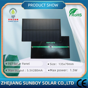 Ventas calientes 1,5 W Mini Panel Solar 5,5 V PET Módulo de <span class=keywords><strong>camping</strong></span> al aire libre personalizable con tecnología PERC 135*79mm Mini Panel Solar - Product Image 2