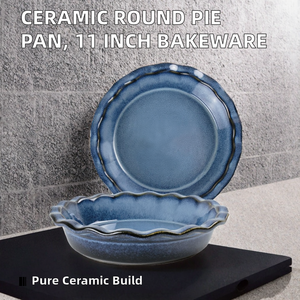 <span class=keywords><strong>UNICASA</strong></span> - Molde Redondo de Cerámica Ecológico de 11 Pulgadas para Tartas, Pizzas y Postres - Product Image 2