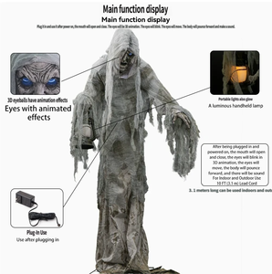 Accesorios Mecánicos Eléctricos con Sensor para <span class=keywords><strong>Halloween</strong></span>, Decoración para Casa Embrujada, Habitación Secreta, Bar, Fantasmas Oscilantes - Product Image 5