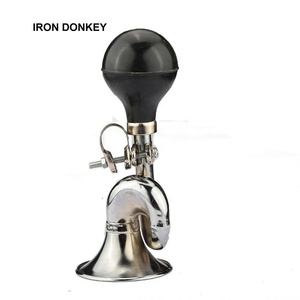 Corne à <span class=keywords><strong>air</strong></span> <span class=keywords><strong>super</strong></span> puissante IRONDONKEY pour vélo, corne à <span class=keywords><strong>air</strong></span> rétro en métal, cloche à presser, corne à <span class=keywords><strong>air</strong></span> pour vélo, numéro en caoutchouc, ampoule lumineuse - Product Image 1