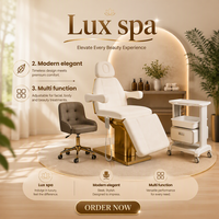 Lit de soin pour la peau, réglable en hauteur, chauffé, électrique, pour les soins de beauté