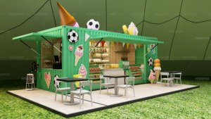 Contenedor de Envío Personalizado de 20 pies con Estructura de Acero Galvanizado, Quiosco de Comida, Cafetería Móvil Prefabricada, <span class=keywords><strong>Tienda</strong></span> de Helados Portátil Moderna - Product Image 3