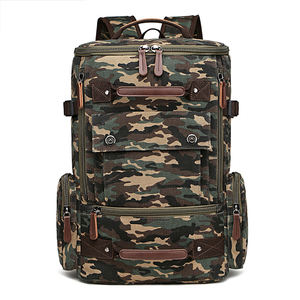 Mochila de Lona Personalizada al por Mayor con MOQ Bajo, Mochila Escolar para Estudiantes, Mochila de Viaje con Camuflaje para Exteriores - Product Image 2