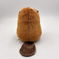 Peluche Transformable Hoppers Beaver, Juguete de Peluche Relleno de Algodón PP para Edades de 8 a 13 Años