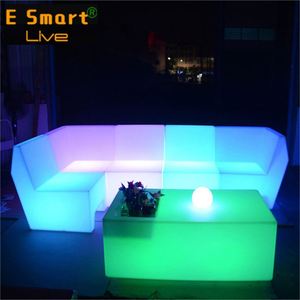 Led brillante Silla de batería led sofá LED sillas y mesas para bares, cambio de color al aire libre led muebles sofá silla - Product Image 3