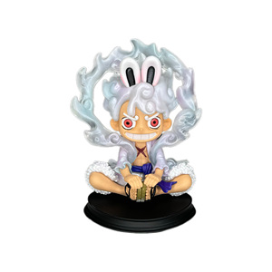 Caliente lindo 11cm para una pieza Luffy Gear Anime figura modelo estilo japonés PVC estatua de dibujos animados con personaje de expresión sorprendida - Product Image 1