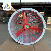 Ventilateur axial industriel certifié ATEX anti-explosion, 32 pouces, en acier inoxydable, électrique, personnalisable ODM