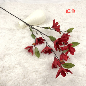 ดอกแมกโนเลียประดิษฐ์ ก้านเดี่ยว ผ้าไหม ขนาด 90 ซม. สีฟ้า สำหรับตกแต่งงานแต่งงาน ตกแต่งบ้าน และเป็นพร็อพถ่ายภาพ - Product Image 4