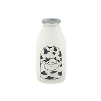 Bouteille de lait en plastique anti-stress à imprimé vache, jouet à presser, série de tasses mignonnes à décompresser, 4 modèles, tasse à paille unisexe pour jeunes et adultes