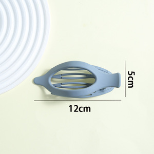 Pinces à cheveux françaises givrées de couleur unie en gros – Pinces bec de canard et pinces requin en plastique durables et antidérapantes pour femmes - Product Image 2