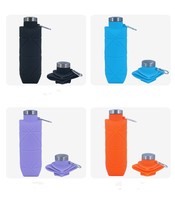 Bouteille d'eau pliable en silicone de 700 ml pour le voyage en plein air, avec crochet de camping, gourde de sport portable – Vente en gros usine