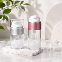 Flacon pompe à vide AS YN902 à filetage sans air, 30-120 ml, pour emballage de sérum et lotion cosmétique, directement de l'usine