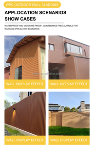 Pannelli Murali <span class=keywords><strong>in</strong></span> WPC Ecologici per Hotel, Facili da Installare, Impermeabili, per Interni ed Esterni, Rivestimento Decorativo - Product Image 4