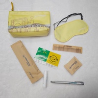 Prix d'usine vente en gros ensemble de sacs de voyage kit d'hygiène sac de compagnie aérienne d'agrément du personnel kit de commodités aériennes durables