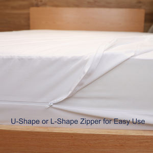 Protège-<span class=keywords><strong>matelas</strong></span> imperméable 100% polyester tricoté 80gsm, <span class=keywords><strong>housse</strong></span> respirante anti-acariens, <span class=keywords><strong>drap</strong></span>-<span class=keywords><strong>housse</strong></span> - Product Image 2