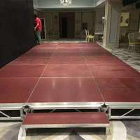 Plateforme de scène pré-assemblée en aluminium durable pour spectacles et performances sur scène extérieure